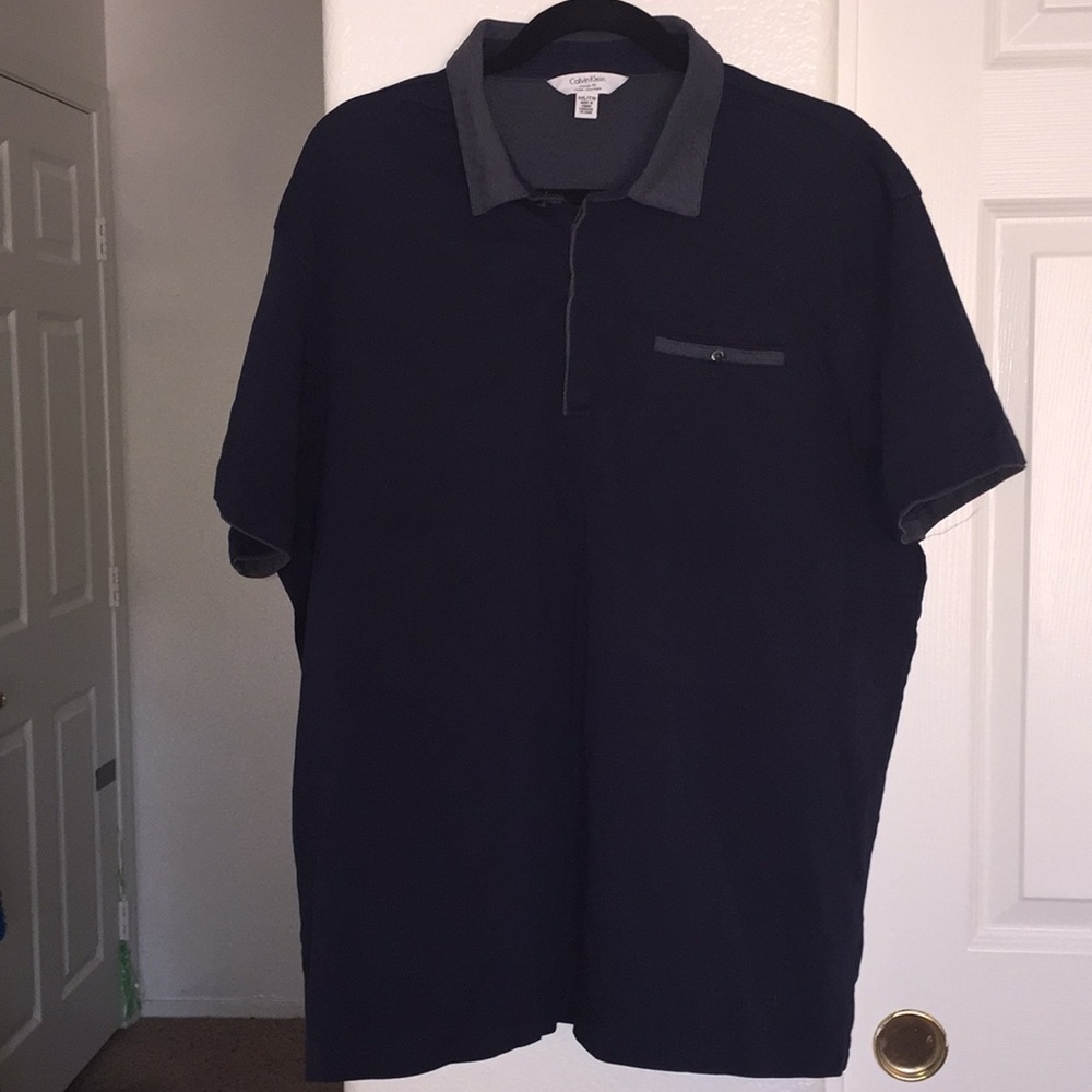 Men’s Calvin Klein Dark Blue Polo